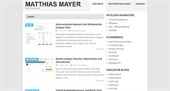 Desktop Screenshot of matmayer.de